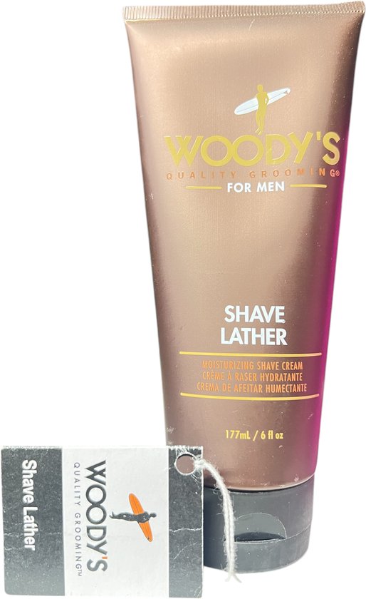 Woody's Shave Lather Moisturizing Shave Cream 177ml - afbeelding 1
