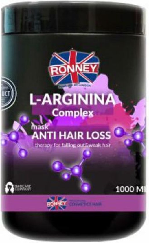 RONNEY Professional L-Arginina Complex Anti Hair Loss Masker 1000ml - Haarmasker tegen Haaruitval - afbeelding 1