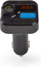 FM-Audiotransmitter voor Auto - Gefixeerd - Handsfree bellen - 0.8 " - LED-Scherm - Bluetooth - 5.0 V DC / 1.0 A / 5.0 V DC / 2.4 A - Bass boost - Google Assistant / Siri - Zwart - afbeelding 1