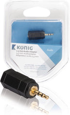 2.5 mm audio adapter 2.5 mm male - 3.5 mm female 1 pc grey - afbeelding 8