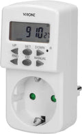 Virone DT-2(GS) - Stopcontact met elektronische timer, MINI, 1800W - afbeelding 1