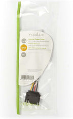 Nedis Interne Voedingskabel - SATA 15-Pins Male - Molex Female - Verguld - 0.15 m - Rond - PVC - Multicolour - Envelop - afbeelding 2