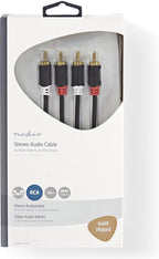 Nedis Stereo-Audiokabel - 2x RCA Male - 2x RCA Male - m - Rond - Doos - afbeelding 38