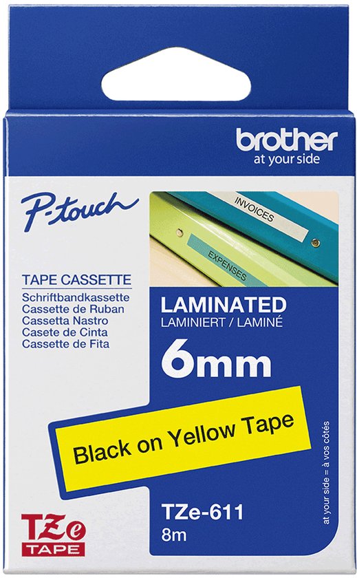 Brother TZE611 labelprinter-tape - afbeelding 7