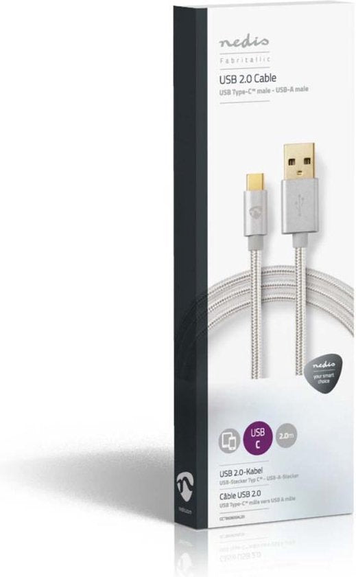USB voor Synchroniseren, Opladen en AV-Ondersteuning | Verguld | USB C™ Male naar USB A Male | Voor Aansluiten van Smartphones en Mobiele Apparaten - afbeelding 45