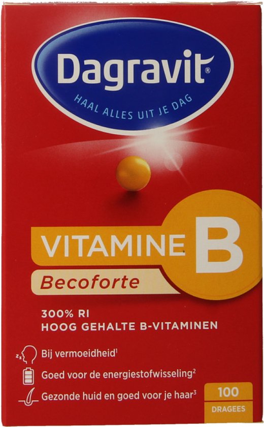 Dagravit Vitamine B Becoforte - Vitamine B3, B5, B6, B11 en B12 helpen om vermoeidheid te verminderen - 100 tabletten - afbeelding 23