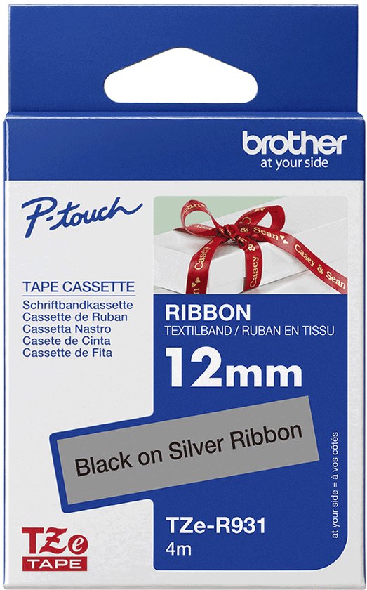 Brother TZE-M931, Zwart, Zilver, Brother, 12MM - afbeelding 4
