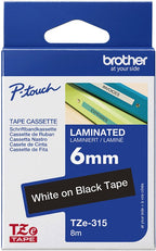 Laminated Tape Brother TZE315 Black Grey - afbeelding 4