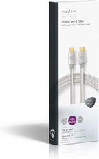 USB voor Synchroniseren, Opladen en AV-Ondersteuning | Verguld | USB C™ Male naar USB C™ Male | Voor Aansluiten van Smartphones en Mobiele Apparaten - afbeelding 53