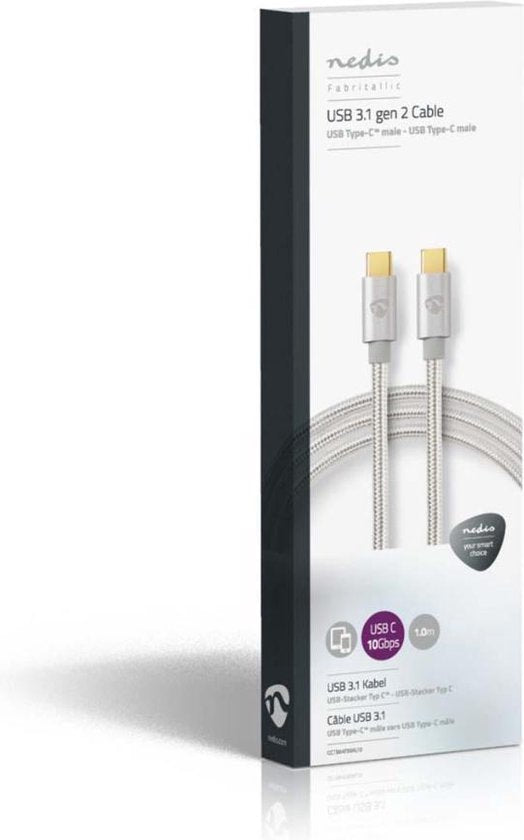 USB voor Synchroniseren, Opladen en AV-Ondersteuning | Verguld | USB C™ Male naar USB C™ Male | Voor Aansluiten van Smartphones en Mobiele Apparaten - afbeelding 53