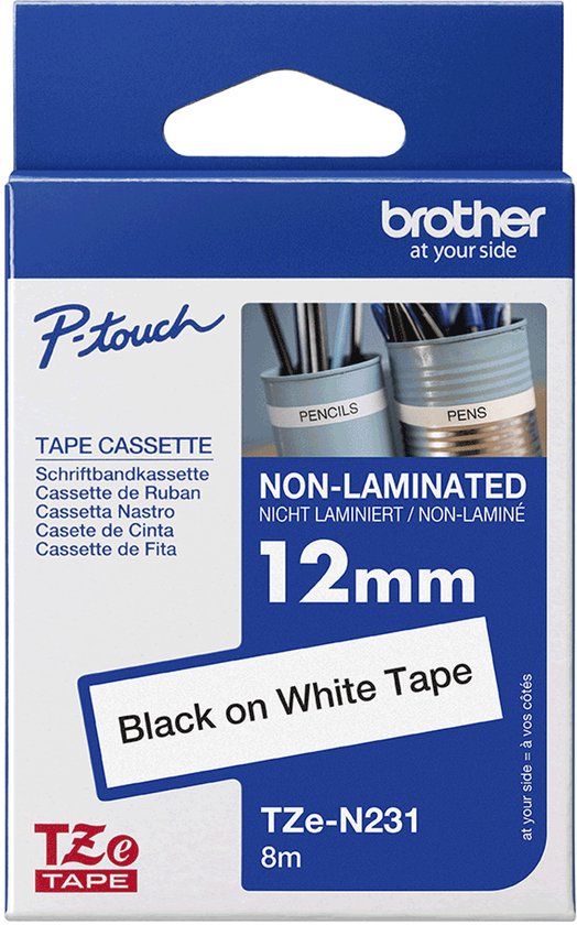 TZ-N231 - 12mm - black on white - not laminated - afbeelding 5