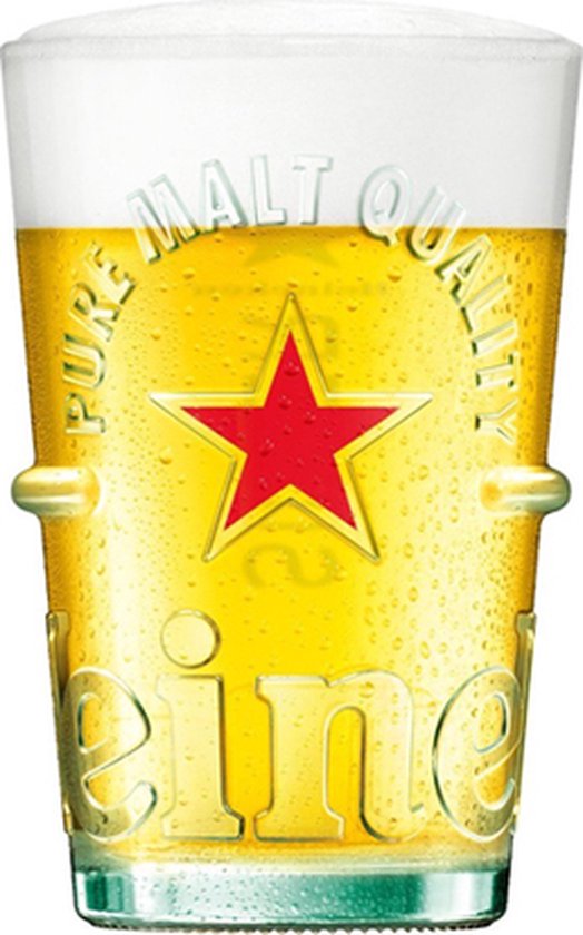 Heineken - Bierglas Silver 250ml - 6 stuks - afbeelding 4