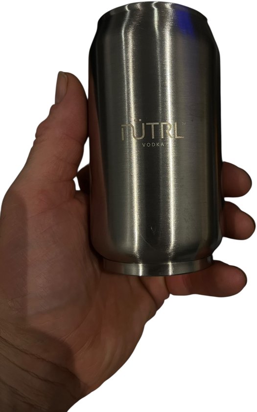 NÜTRL VODKA 6 Stuks RVS Beker (250 ml) - afbeelding 3