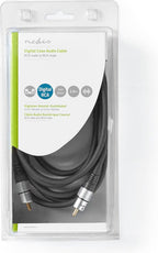 Nedis Digitale Audiokabel - RCA Male - RCA Male - Verguld - m - Rond - PVC - Antraciet - Doos - afbeelding 4