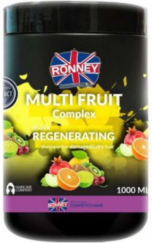 Ronney - Multi Fruit Complex Professional Masker 1000ml - Haarmasker - afbeelding 1