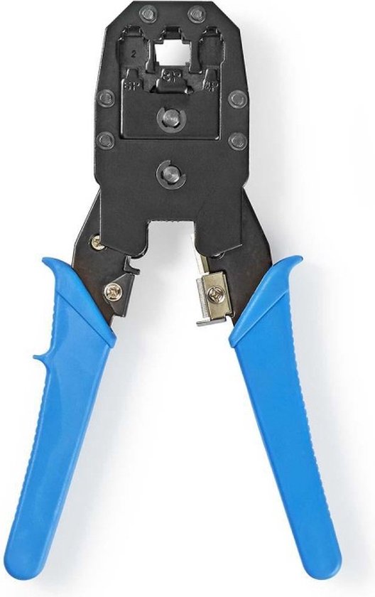 Nedis Krimptang - CAT5 / CAT5e / CAT6 / CAT6a / RJ10 / RJ11 - Snijden / Strippen / Tang - ABS / Staal - Blauw - afbeelding 5