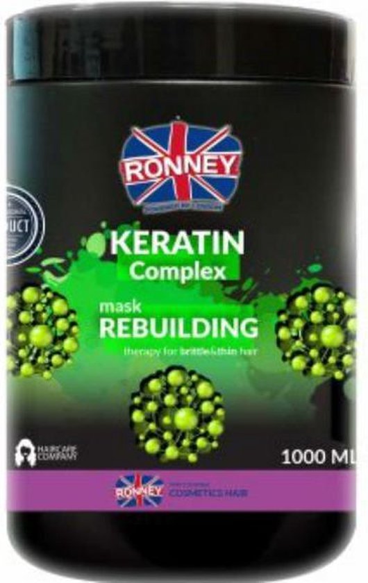 RONNEY Keratine Complex Rebuilding Masker 1000ml - Keratine Masker - Haarmasker Keratine - afbeelding 1