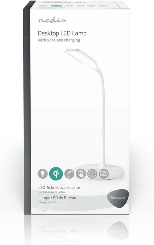 Nedis LED-Lamp met Draadloze Lader - Dimmer - Op Product - Qi - 5 W - Met dimfunctie - Koel Wit / Natuurlijk Wit / Warm Wit - 2700 - 6500 K - afbeelding 9
