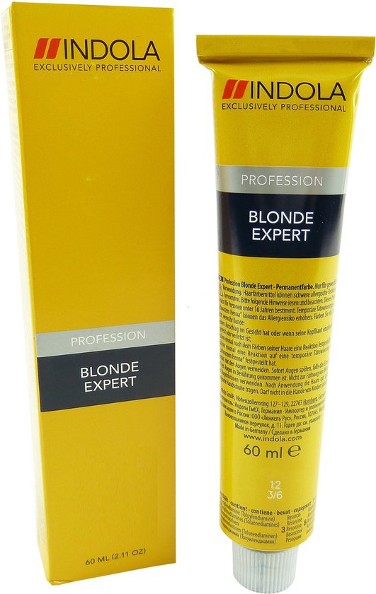 Indola Blonde Expert Haarkleur 60ml - 1000.38 High Lifting Zwart Goud Chocolade - afbeelding 1