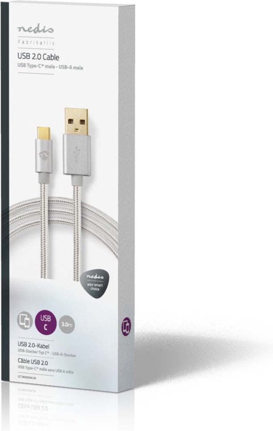 USB voor Synchroniseren, Opladen en AV-Ondersteuning | Verguld | USB C™ Male naar USB A Male | Voor Aansluiten van Smartphones en Mobiele Apparaten - afbeelding 7