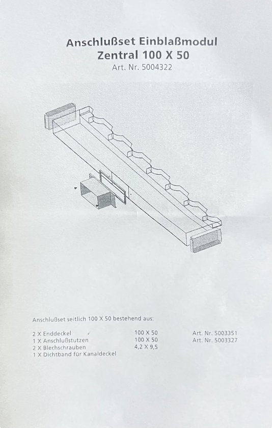 Aansluitset voor Inblaasmodule art 5004322 - afbeelding 5