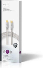 Nedis USB-kabel m 3.2 Gen 1 (3.1 Gen 1) USB C Aluminium - afbeelding 6