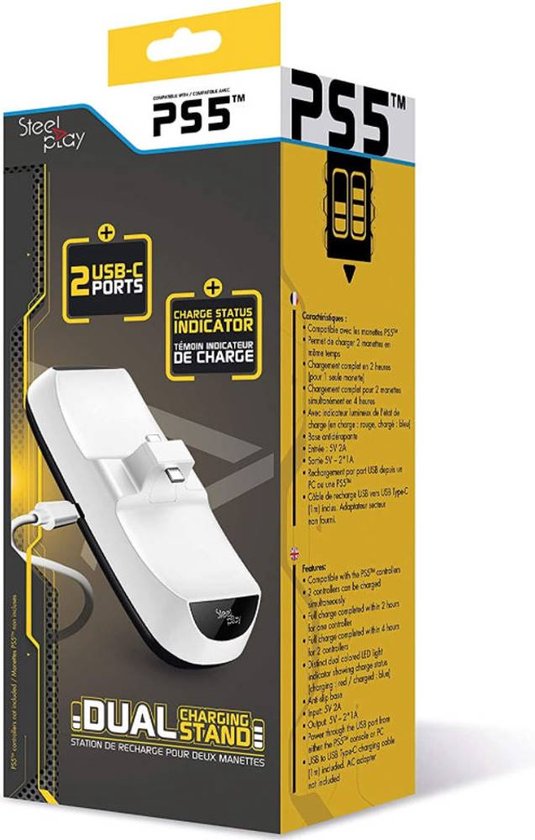 Dubbele Oplader En Standaard Geschikt Voor PS5™-Controllers - afbeelding 4