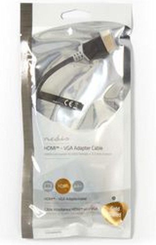 HDMI - VGA-kabel | HDMIâ„¢-connector - VGA female + 3,5 mm uitgang | 0,2 m | Antraciet - afbeelding 5