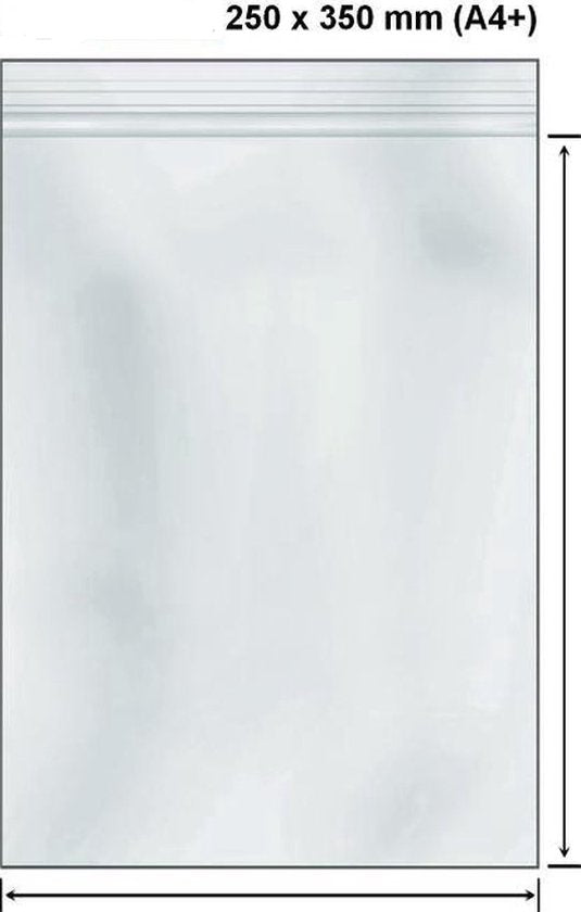 Gripzakjes 250x350 mm -100 stuks- Extra Sterk! Staples - 50M transparant - seal - zakjes - afbeelding 4