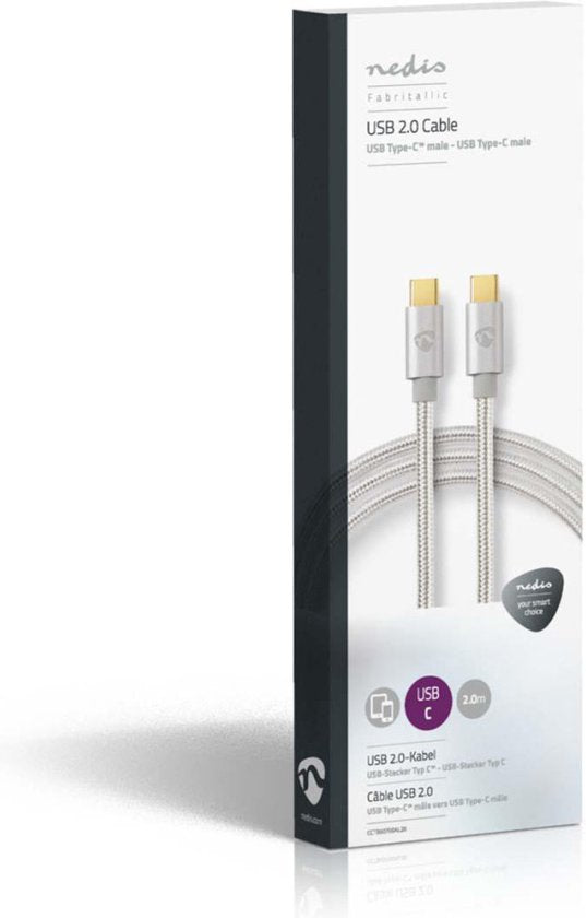 USB voor Synchroniseren, Opladen en AV-Ondersteuning | Verguld | USB C™ Male naar USB C™ Male | Voor Aansluiten van Smartphones en Mobiele Apparaten - afbeelding 24