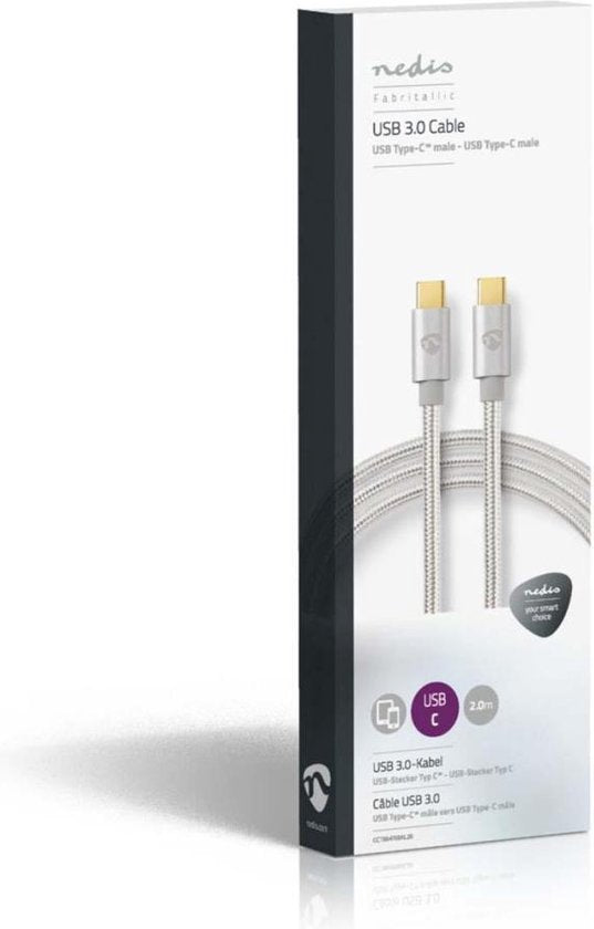 Nedis USB-kabel m 3.2 Gen 1 (3.1 Gen 1) USB C Aluminium - afbeelding 26