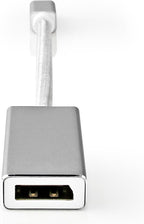 Nedis Mini DisplayPort-Kabel - DisplayPort 1.2 - Mini-DisplayPort Male - DisplayPort Female - 21.6 Gbps - Verguld - 0.20 m - Rond - Gevlochten - Zilver - Cover Window Box - afbeelding 2