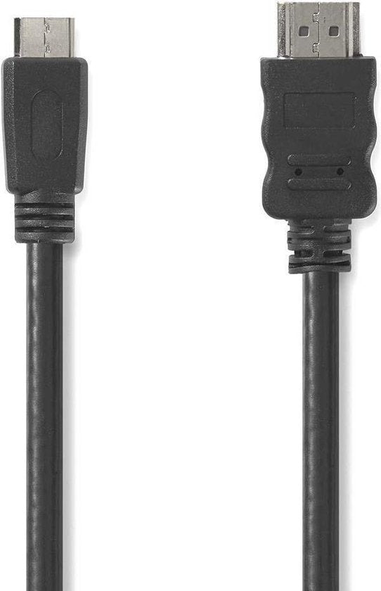 Nedis High Speed ​​HDMI-Kabel met Ethernet - HDMI Connector - HDMI Mini-Connector - 4K@30Hz - 10.2 Gbps - 2.00 m - Rond - PVC - Zwart - Doos - afbeelding 7