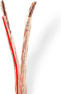 Speaker-Kabel - 2 x 6.00 mm² - Koper - 100.0 m - Rond - PVC - Transparant - Rol - afbeelding 1