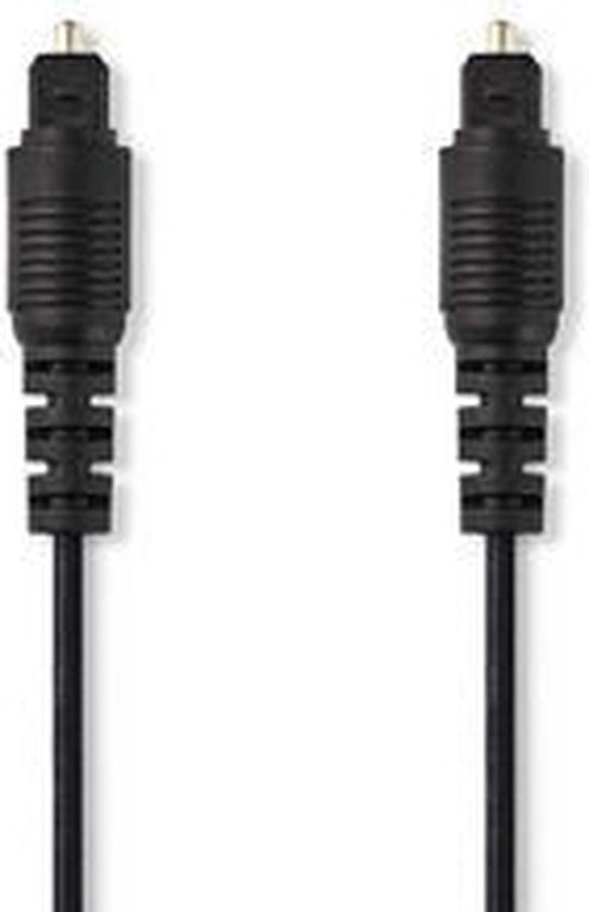 Nedis Optische Audiokabel - TosLink Male - TosLink Male - m - Rond - PVC - Zwart - afbeelding 46