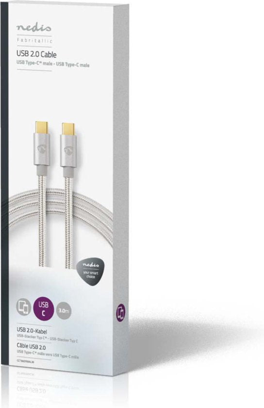 USB voor Synchroniseren, Opladen en AV-Ondersteuning | Verguld | USB C™ Male naar USB C™ Male | Voor Aansluiten van Smartphones en Mobiele Apparaten - afbeelding 7