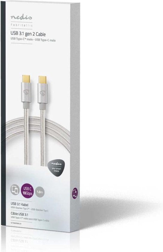 USB voor Synchroniseren, Opladen en AV-Ondersteuning | Verguld | USB C™ Male naar USB C™ Male | Voor Aansluiten van Smartphones en Mobiele Apparaten - afbeelding 49