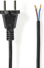 Nedis Stroomkabel voor Stofzuiger - m - Type-F (CEE 7/7) - 250 V AC - 16 A - Zwart - PVC - afbeelding 2