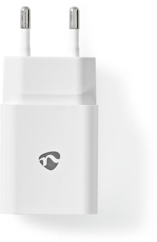 Nedis Oplader - 12 W - 1x 2.4 A - Outputs: 1 - USB-A - Lightning 8-Pins (Los) Kabel - 1.00 m - Single Voltage Output - Wit - afbeelding 2