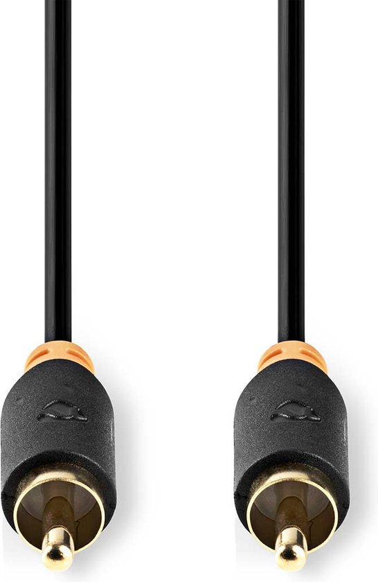 Nedis Digitale Audiokabel - RCA Male - RCA Male - Verguld - 2.00 m - Rond - PVC - Antraciet - Doos - afbeelding 6