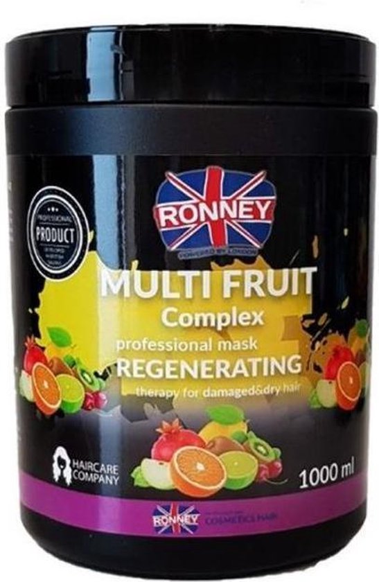 Ronney - Multi Fruit Complex Professional Masker 1000ml - Haarmasker - afbeelding 2