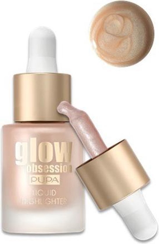 Pupa Glow Obsession Liquid Highlighter - 003 Sunlight - afbeelding 1