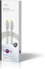 USB voor Synchroniseren, Opladen en AV-Ondersteuning | Verguld | USB C™ Male naar USB C™ Male | Voor Aansluiten van Smartphones en Mobiele Apparaten - afbeelding 21