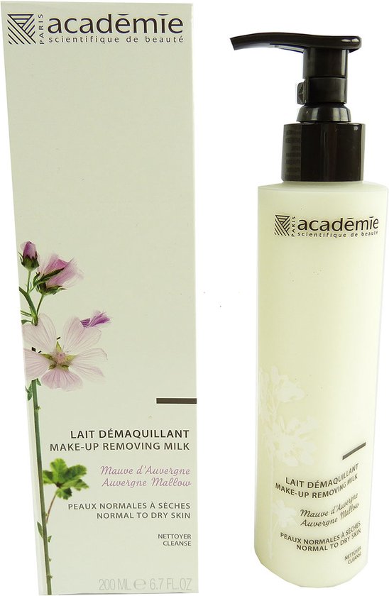 Academie Paris Make Up Removing Milk Auvergne Mallow Gezichtsreiniging 200ml - afbeelding 3