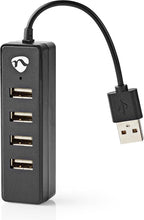 Nedis USB-Hub - USB-A Male - 4x USB A Female - 4-Poorts poort(en) - USB 2.0 - USB Gevoed - afbeelding 4