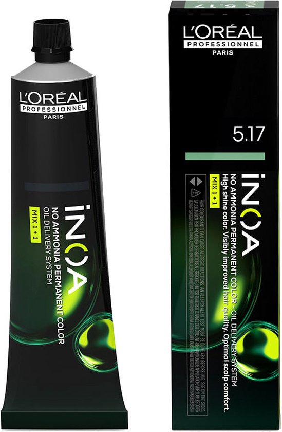 Permanente Kleur L'Oreal Professionnel Paris Inoa Color Nº 5.17 Licht essen kastanje (60 g) - afbeelding 1