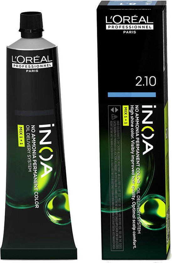Permanente Kleur L'Oreal Professionnel Paris Inoa Nº 2.10 60 g - afbeelding 1