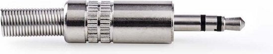 Nedis 3,5 mm Audioconnector - Recht - Male - Vernikkeld - Solderen - Diameter kabelinvoer: 3.8 mm - Metaal - Zilver - 25 Stuks - Polybag - afbeelding 9