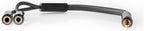 Nedis Stereo-Audiokabel - 3,5 mm Male - 2x 3,5 mm Female - Verguld - 0.20 m - Rond - Grijs / Gun Metal Grijs - Cover Window Box - afbeelding 6