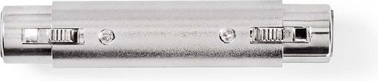 Nedis XLR-Adapter - XLR 3-Pins Female - XLR 3-Pins Female - Vernikkeld - Recht - Metaal - Zilver - 10 Stuks - Polybag - afbeelding 2